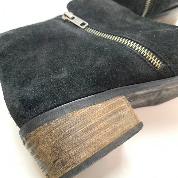 MIA EMERSON Genuine Leather Ankle Booties Black 10 - Picture 15 of 16